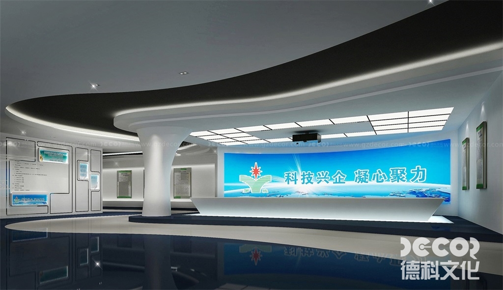 中醫藥展覽館裝修的展示區域是否需要根據不同主題設置不同的展廳？